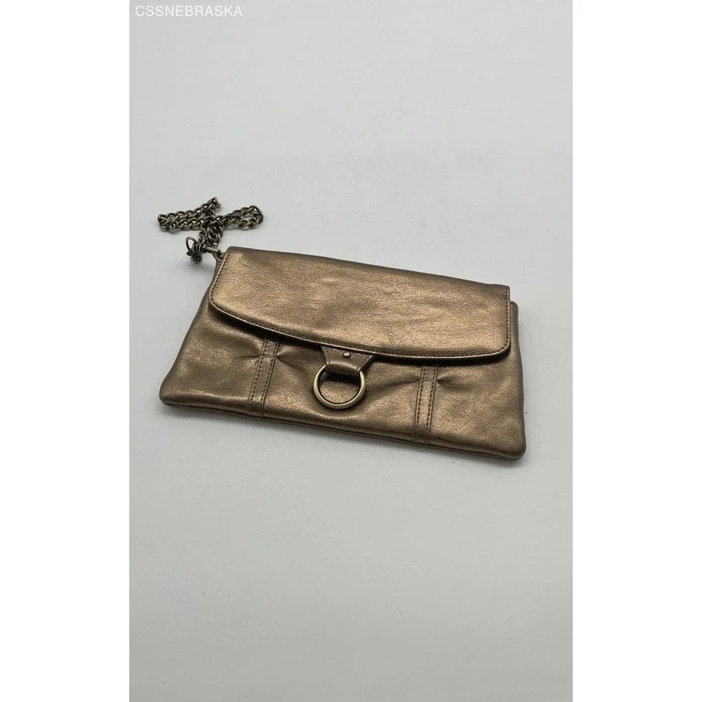 Mundi Gold‎ Leather clutch bag - Size S